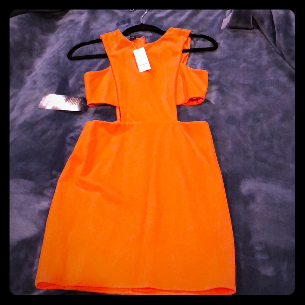 Bebe Bandeau Cut Out Dress